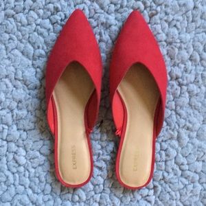 NWOT Red Pointed Toe Flats